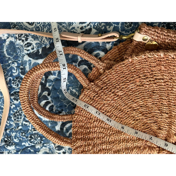 Women's Clare V. Brown Woven Crossbody Bag One Size - Picture 7 of 8